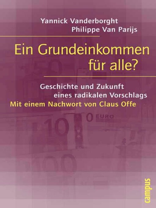 Title details for Ein Grundeinkommen für alle? by Yannick Vanderborght - Wait list